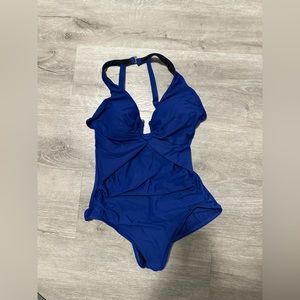 Cobalt blue once piece bathing suit